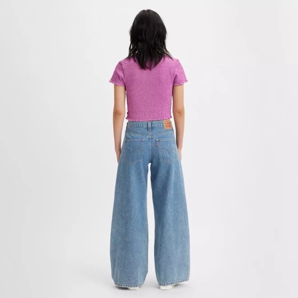 LEVI'S '94 Baggy Wide-Leg Relaxed-Fit denim Jeans in medium wash Size 28 - Picture 3 of 10